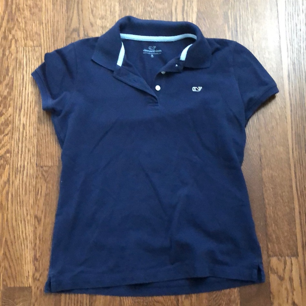 Navy Vineyard Vines Collared Shirt